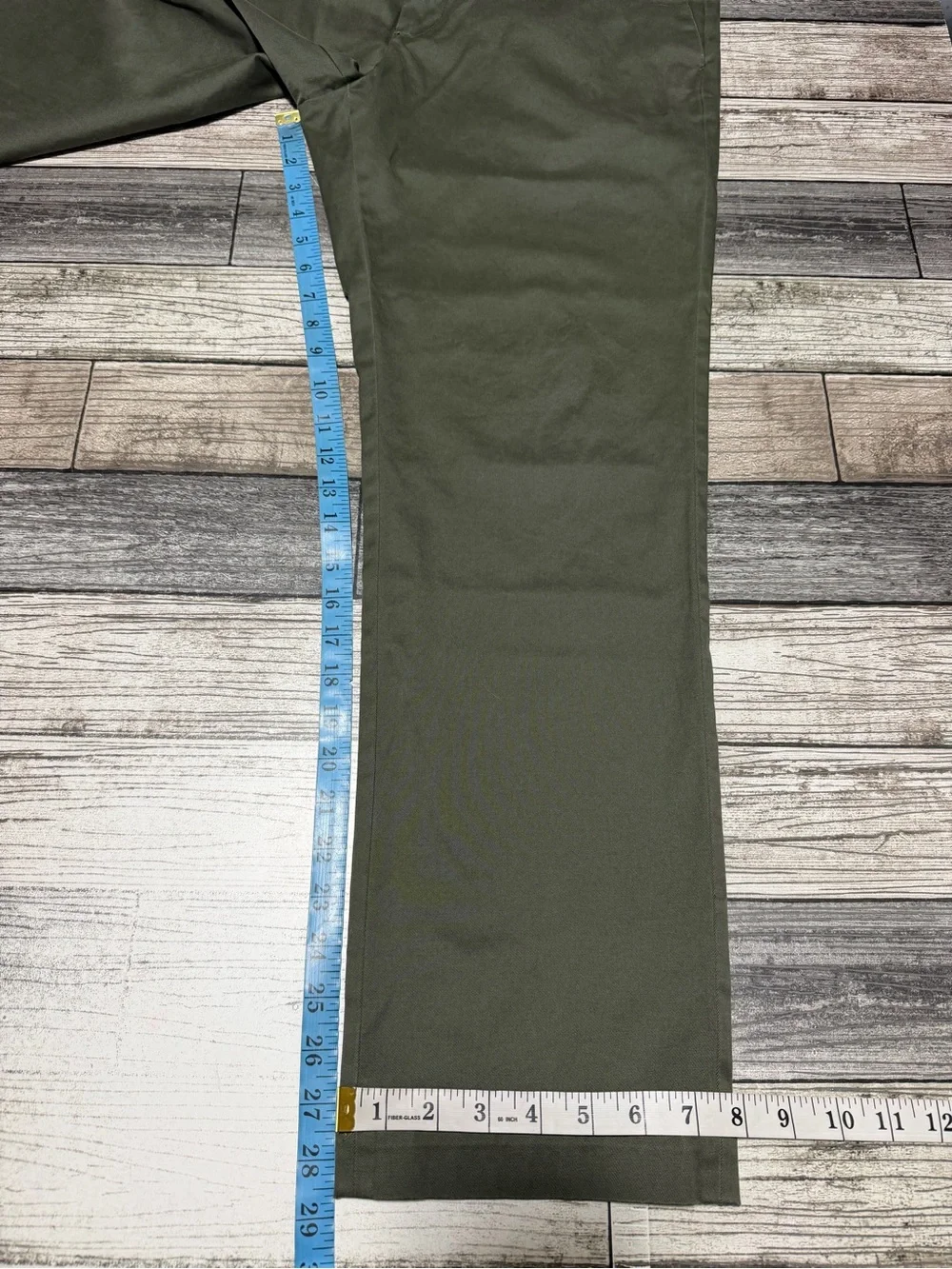 Banana Republic Aiden Chino Pants Men’s 34x30 Green Stretch